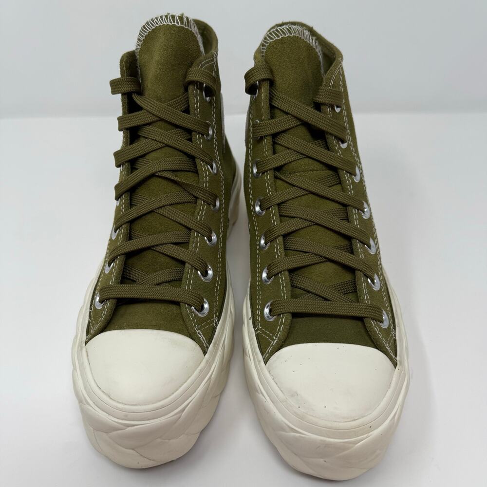 Converse Chuck Taylor Sneakers Women's 5.5 Olive Green Lift Cable Hi Lug Sole - Picture 7 of 12